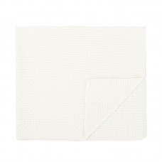 Suave y Ecológica Manta de Bambú Toquilla Tricot Blanca 75x90 de BimbiDreams - Confort y Calidad para Bebés